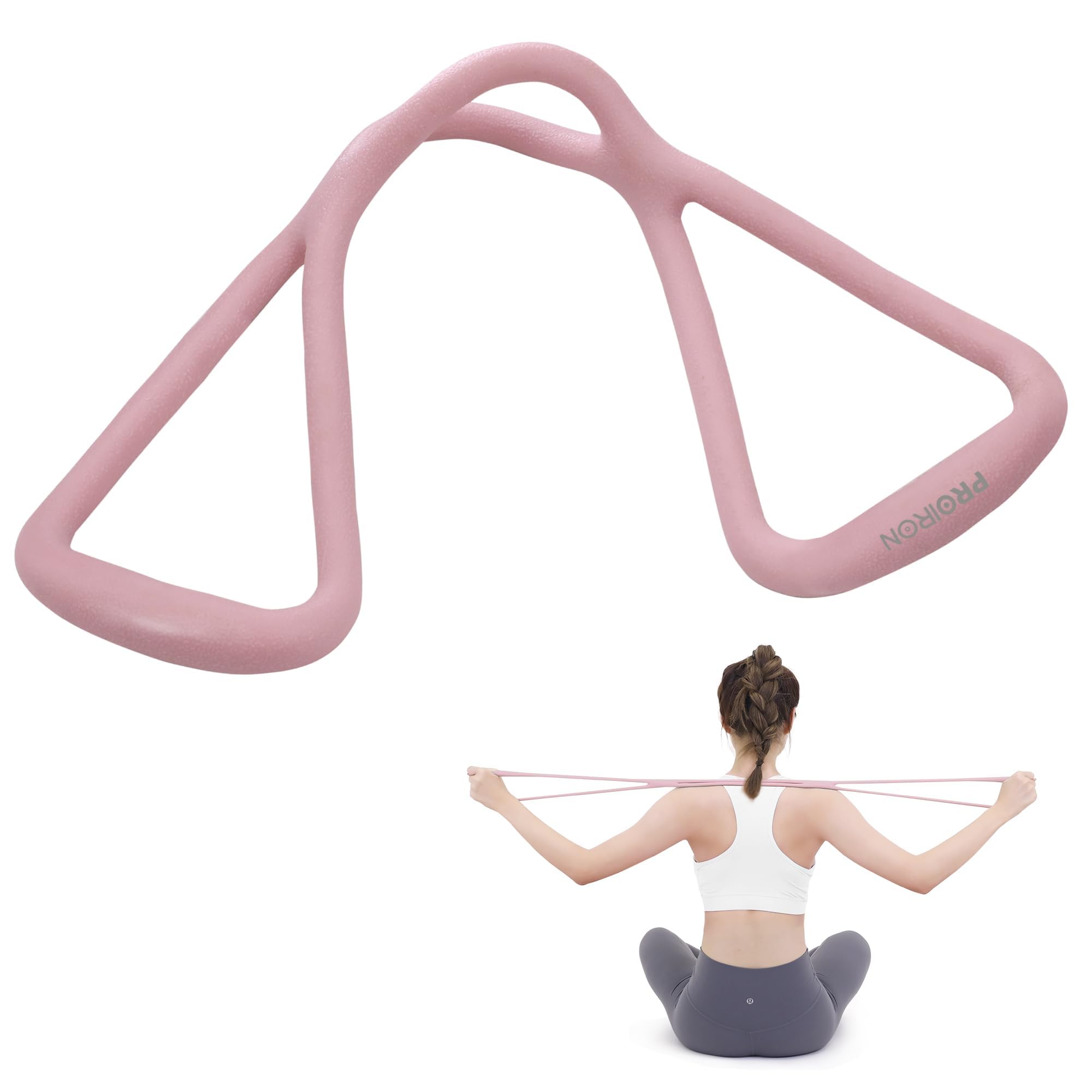 PROIRON ストレッチバンド フィットネスバンド エクササイズ チューブ 肩こり防止用 肩甲骨 背筋 最適 柔軟TPR素材 超高弾性 滑り止め 水洗い可能 肩こり防止 姿勢矯正 筋力増強 猫背矯正 自宅 ダイエット エクササイズ シェイプアップ 筋力 握力 強化 リハビリ商品画像