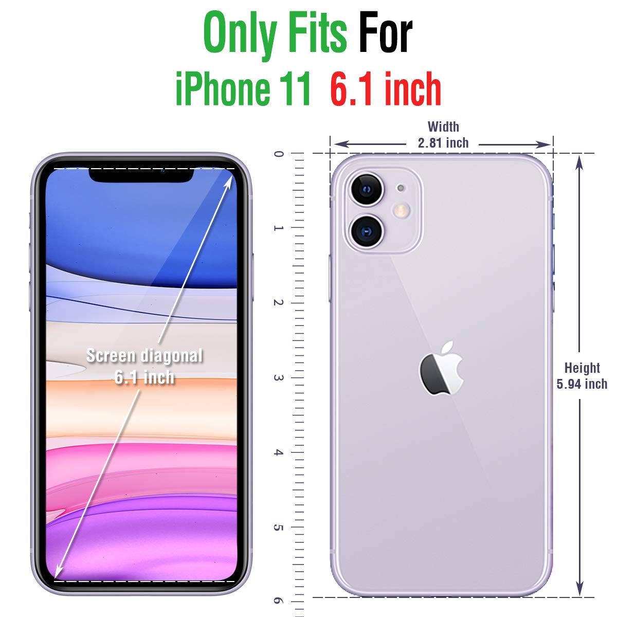 Timecity Apple iPhone 11 Case,Dual-Camera System 6.1-Inch iPhone Wallet Case.Full-Body Heavy Duty Protection Leather Cover with Card Holder & Kickstand Case for iPhone 11 2019 Release - Black