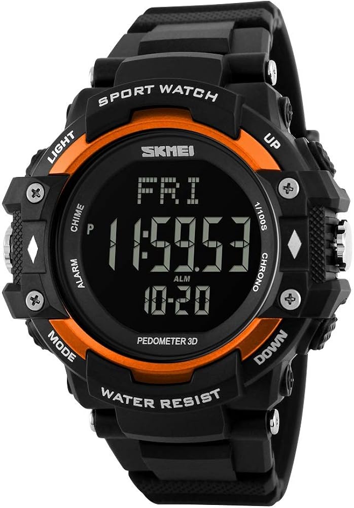 Men's Heart Rate Watch Multifunction Sport Digital Watch 50M Waterproof