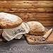 Yali's Better Banneton Bread Proofing Basket Set for Artisan Bread Making, Round Bowl, Dough Proofer, Bundle with the Original Danish Whisk and Cloth Liner, Natural Cane for Sourdough Brotform Rising