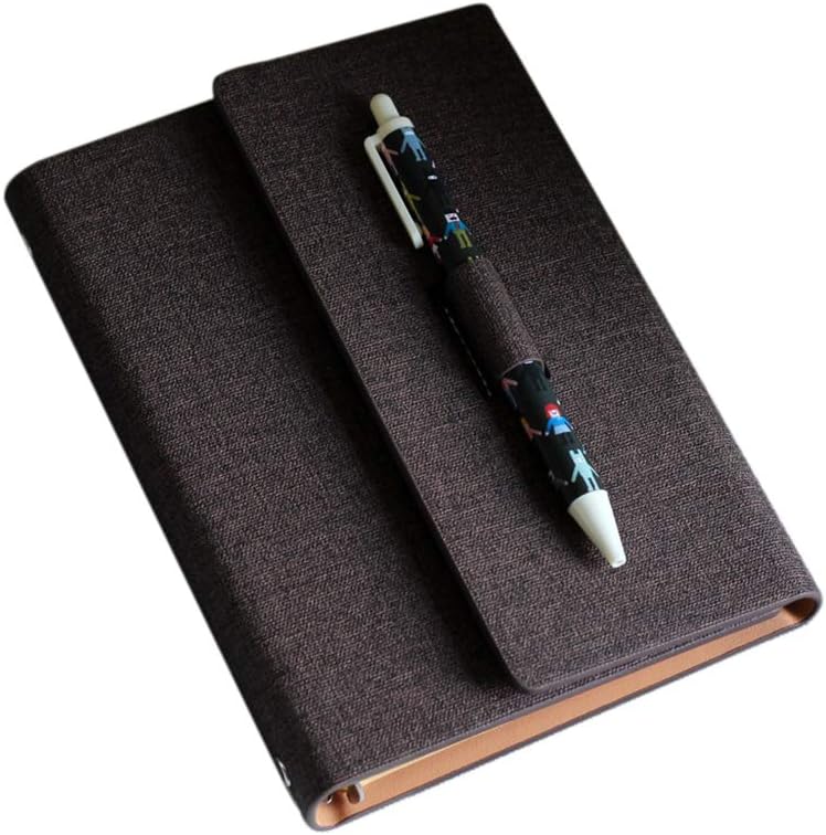HUPLUE Creative Tri-fold Notebook Leather Loose Leaf Travel Journal Notebook Diary Writing Notebook