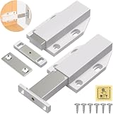 Jiayi Push Latch Heavy Duty 2 Pack Push to Open Cabinet Latches