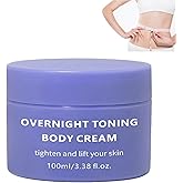 Get Cream Overnight Toning Whip, Body Firming Whip, Anti-Wrinkle Skin Tightening Gel for All Skin Types Anti-Wrinkle Tightening