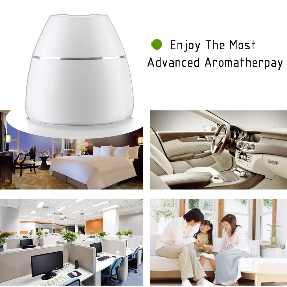 Essential Oil Nebulizer,Rechargeable Waterless Aroma Diffuser,Cordless