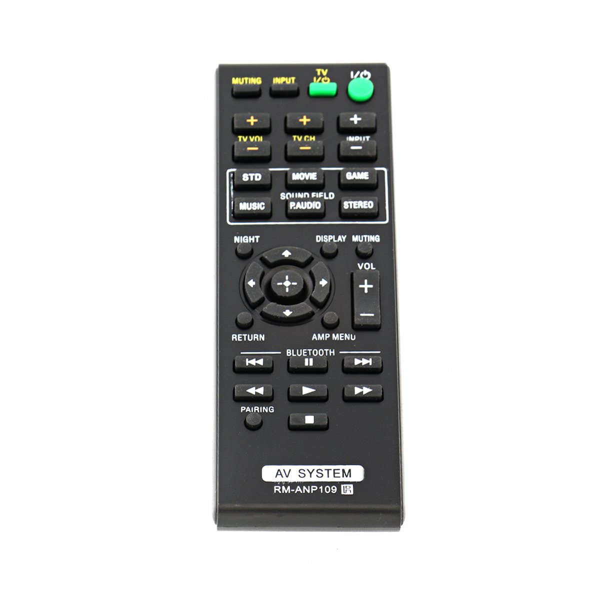 VINABTY RM-ANP109 Replacement Remote Control Apply for Sony Home Theater Sound Bar Pn1h HT-CT260 HT-CT260C HT-CT260W HT-CT260H HT-CT260H HT-CT260HP SA-CT260 SA-CT260H SA-WCT260H