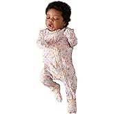 Posh Peanut Convertible Baby Sleepers - Girls Footless Baby Pajamas with 2 Way Zipper for Easy Diaper Changes