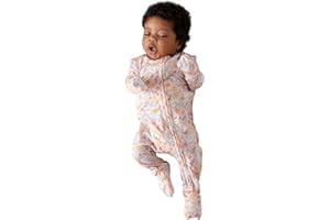 Posh Peanut Convertible Baby Sleepers - Girls Footless Baby Pajamas with 2 Way Zipper for Easy Diaper Changes
