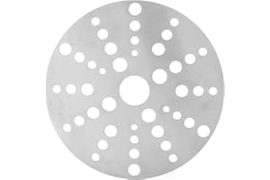 MUMUSUKI Heat Conducting Plate, Heat Diffuser Stainless Steel Thermal Plate Induction Cooktop Converter Disk for Gas Stove Magnetic Cookware(Diameter 18CM)