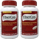 Fibercon Fiber 140 Caplets Each by Fibercon (Pack of 2)
