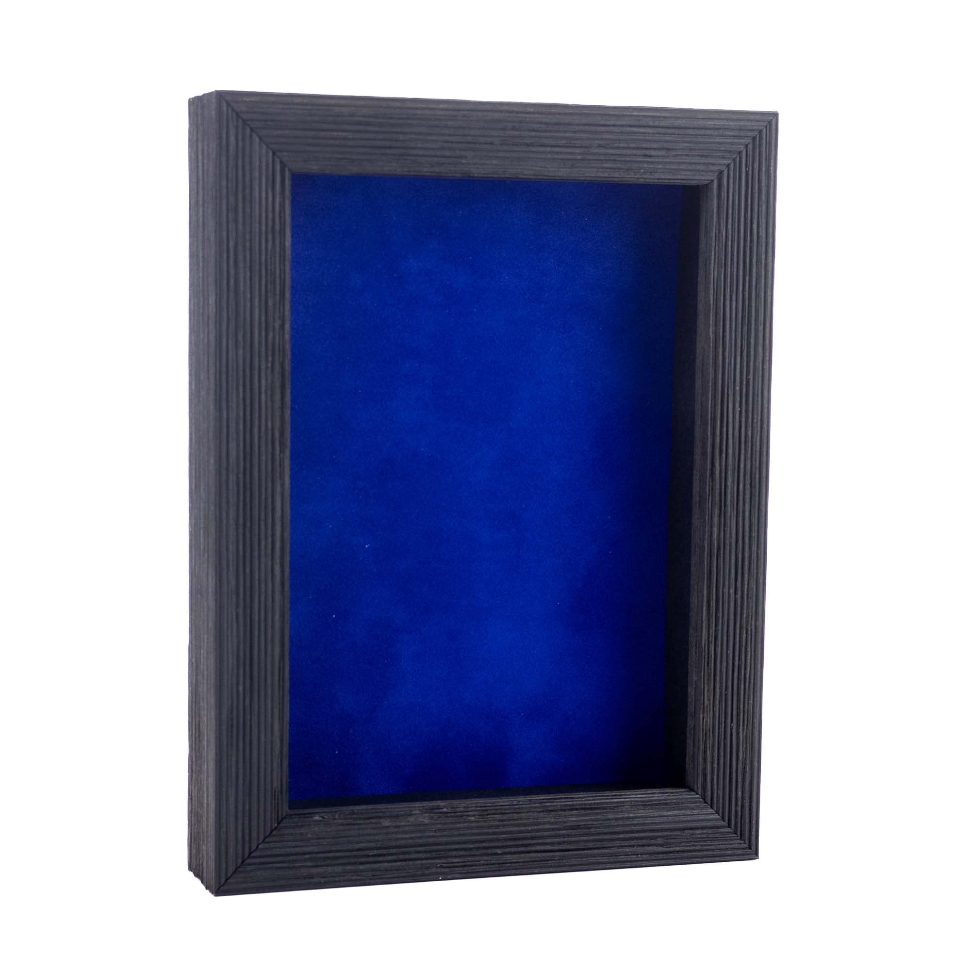 24x30 Shadow Box Frame Barnwood Black Wood | with a