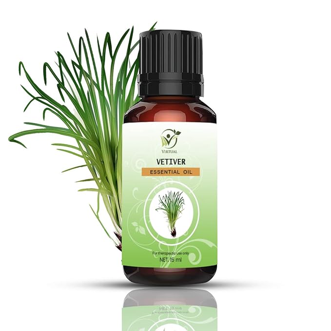 Buy Virtual100 Pure Vetiver Essential oil For Hair & Skin Natural