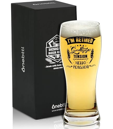 Cadeau Collègue Papa Verre à Bière Retraite Personnalisé KAAYEE 17oz - Cadeau Humour Pour Collègue, Papa, Grand-père Ou Ami Bonne Retraite