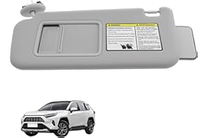 Left Driver Side Sun Visor (Gray, with Sunroof) | Fits for Toyota RAV4 2006–2013 | Direct Replacement, Easy Installation | OE