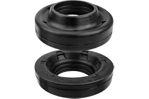 QLZOZB 2 Pcs Front Upper Coil Spring Isolators Fit for Jeep Wrangler JK JKU 2007-2018 Replace 52059912AC, Rubber Front Coil Spring Insulators (Stock Height)