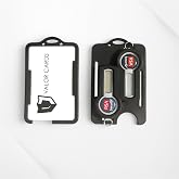 FicaraCo - RSA and ID Badge Holder *Nearly Indestructible* (Double RSA ID Badge Holder - Midnight Black)