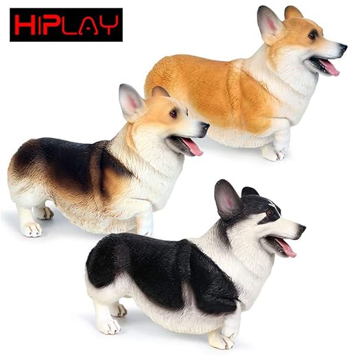 Amazon Hiplay ウェルシュ コーギー リアル フィギュア 犬 ドッグ