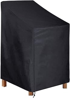 RISEMART Schutzhülle Gartenstühle Abdeckung mit Belüftungsöffnung,Wasserdicht, Winddicht, UV-Beständiges,210D Oxford Gewebe Schutzhülle(65x75x85/120cm)