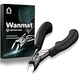 Toe Nail Clippers, Podiatrist Toenail Clippers for Thick Nails for Seniors for Men Wanmat (black)