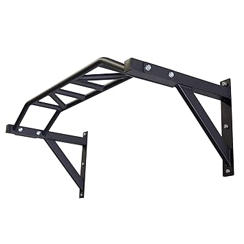 Rep Fitness Wall Mounted Pullup Bar For Home Or Garage Gyms Straight Bar Or Multi Grip Arch Ideal For Kipping Pull Ups Cross Training And