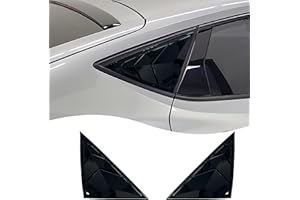 MUXEE Window Louver，for Acura Integra 2023 2024 2025, ABS Print Sport Window Decorative Covers, Exterior Trim Accessories - Bright Black