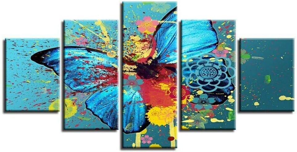 Gxucoa Regalo Creativo Moderno En Lienzo 5 Piezas Cuadros Decoracion