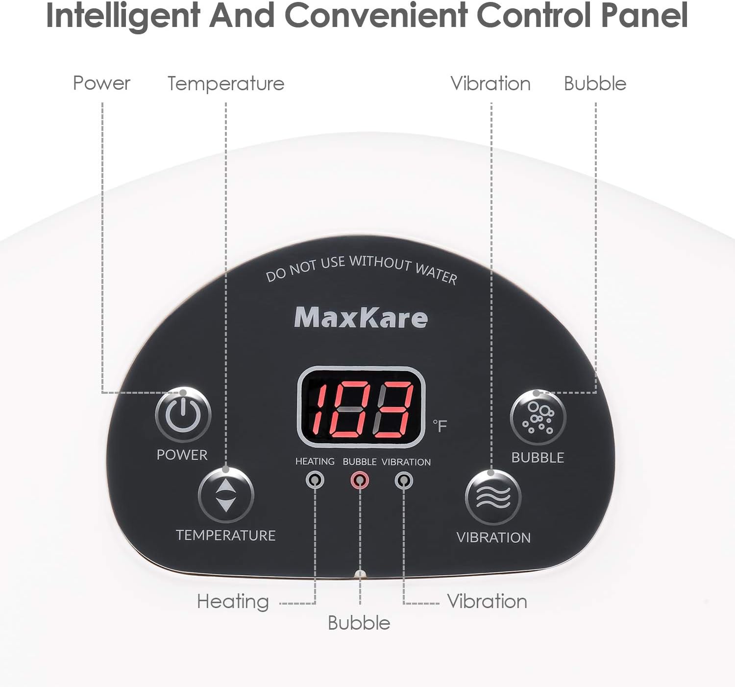 Foot Spa/Bath Soaker with Heat Bubbles Vibration and Massage Pedicure Manually Massager Professional Home Tired Feet Stress Relief: Health & Personal Care