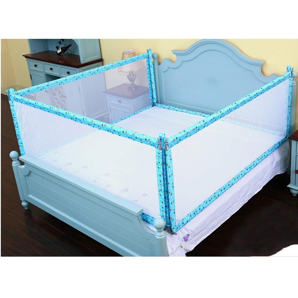 超安い ベッドガードフェンス B07ps1t3wc Of Four Blue サイズ 1 5 1 9m Four Sides Dd Sides Of Blue 1 5 1 9m 色 さいず ベビーベッドガードレールベビーベッドフェンス1 5子供ベッドレールベッド1 8 子供を守る ベビー マタニティ ベビー布団寝具 ベッド