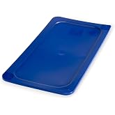 Carlisle FoodService Products StorPlus EZ Access Lid, Cover for 1/3 Size Food Pans, 12.75" x 6.78" x 0.5", 1 Count, Blue