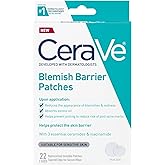 CeraVe Hydrocolloid Pimple Patches with Niacinamide, Ultra-Thin, 22ct | Absorbs Oil with Niacinamide and Ceramides, Ultra-Thin Acne Patches That Blend Into All Skin Tones, For Sensitive Skin