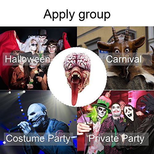 Máscara Resident Evil Zombie Licker Fiesta de Disfraces de Halloween 7 Máscara Resident Evil Zombie Licker Fiesta de Disfraces de Halloween