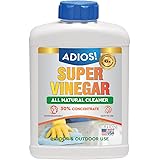 ADIOS! 30% Vinegar for Cleaning Home - All Purpose Vinegar, Thirty Percent Concentrate Makes 3 Quarts of White Cleaning Vineg