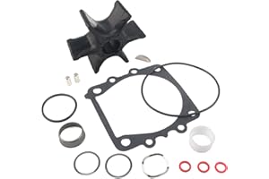 QuickMarine 6E5-44352 Marine Water Pump Impeller Service Kit fits Yamaha 2/4 Stroke 150-300 HP Boat Outboard Motor Replacement 6E5-44352-00 6E5-44352-01 Sierra 18-3071