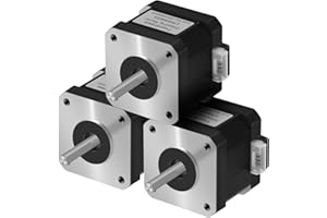 Twotrees Stepper Motor Nema 17 Motor 42BYGH 1.8 Degree 38MM 1.5A 42N.cm (60oz.in) 4-Lead with 1m Cable for DIY CNC 3D Printer(Pack of 3)