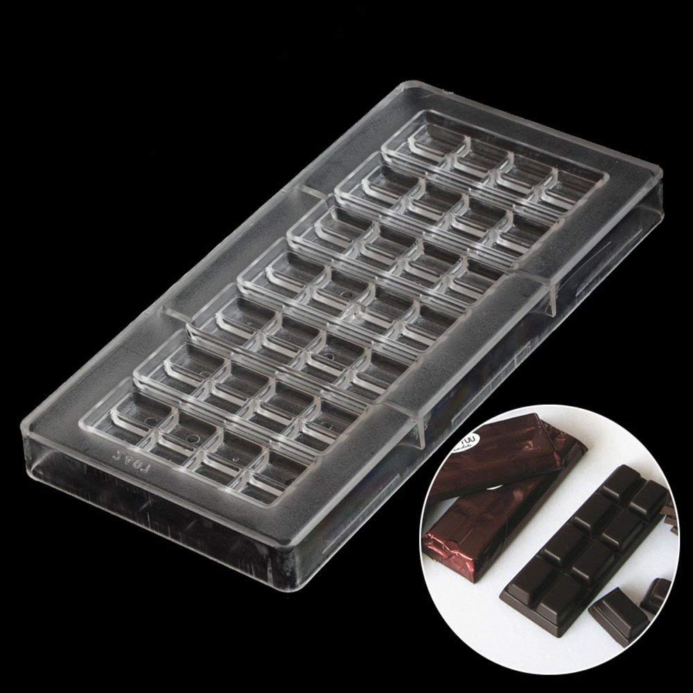 Chocolate Bar PC Mould Clear Polycarbonate Chocolate Mould DIY Handmade