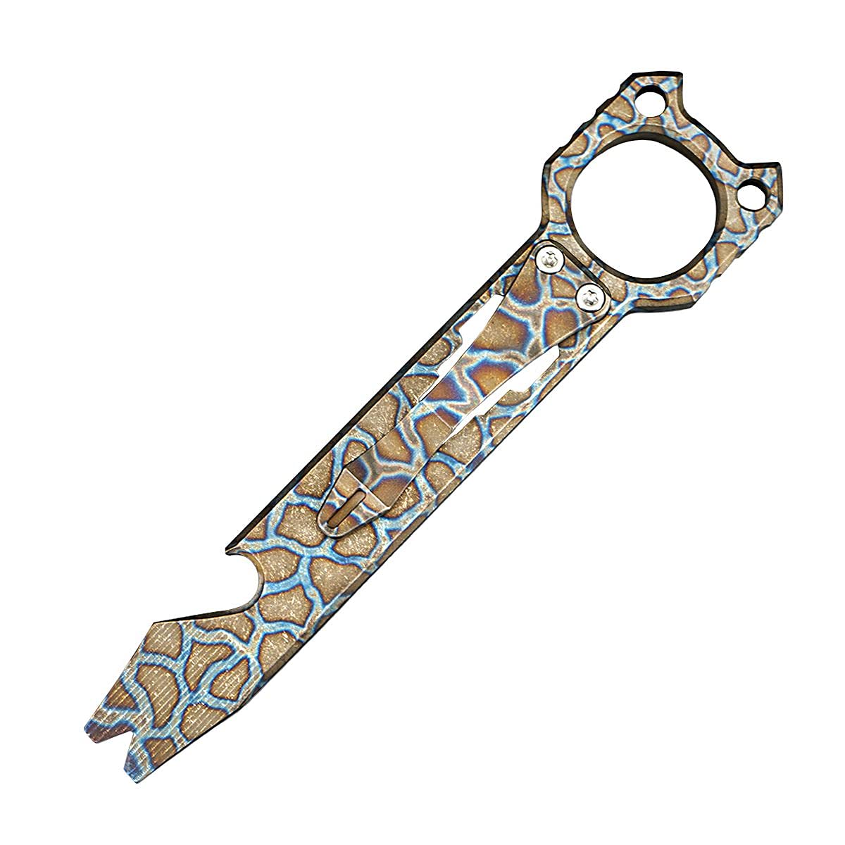 Twosun Titanium Pry Bar EDC Pry Tool Bottle Opener