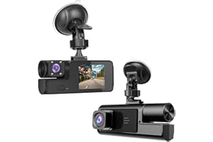 1080P Dual Dash Camera for Car Front and Inside Dashcam Car Security Video Recorder,170°Wide Angle Vehicle Cam,WDR,G-Sensor,2
