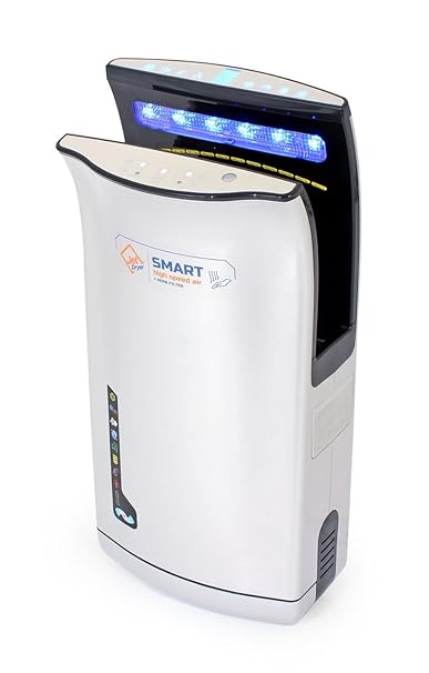 Handtrockner für Toiletten Jet Dryer SMART - Schneller und leistungsstarker handgefertigter Händetrockner mit Trockenbodensys