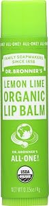 Dr Bronner's, Lip Balm Lemon Lime Organic, 0.15 Ounce