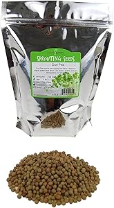 Dun Pea Sprouting Seeds - 2.5 Lbs - Dried Dun Peas - Edible Seeds, Gardening, Hydroponics, Growing Salad Sprouts & Microgreens, Planting, Food Storage, Soup & More