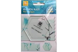 EZ QUILTING EZQuilting Simplicity Jelly Roll Ruler - Mini Acrylic Template (Mini Hexagon)