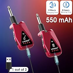 Wireless Guitar System: 164 Feet Range Wireless