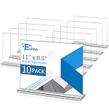 EHWINE 10 Pack Acrylic Sign Holder 8.5 x 11