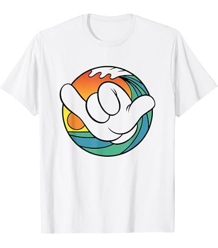 ご*と様 希少XL MICKEY MOUSE / HAND PLANT TEE Amazon.com: Disney Men's Mickey Mouse Hang Loose Shaka Sign Adult