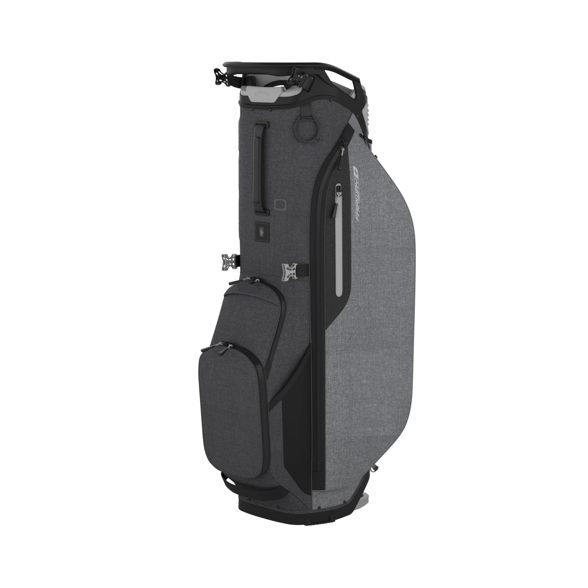 Photo 1 of Callaway Golf Fairway Plus Golf Bag (Fairway Plus, No Logo, Black Heather/Charcoal Heather)
