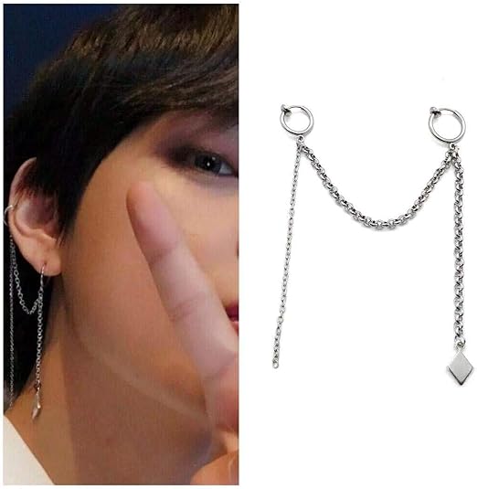 Amazon Co Jp Liberty M アクセサリー イヤリング フェイクピアス テテ着用タイプ チェーンアクセ メンズ レディース ホビー