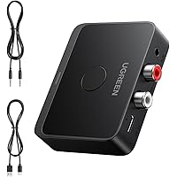UGREEN Bluetooth 6.0 Receiver for Home Stereo, LDAC Bluetooth Audio Adapter with Low Latency, 3.5mm AUX RCA Audio Receiver fo