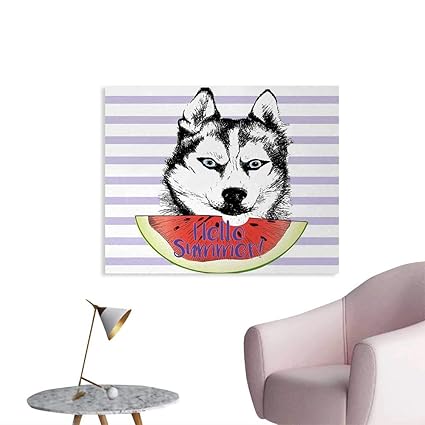 Amazoncom Tudouhoho Alaskan Malamute Funny Poster Cute