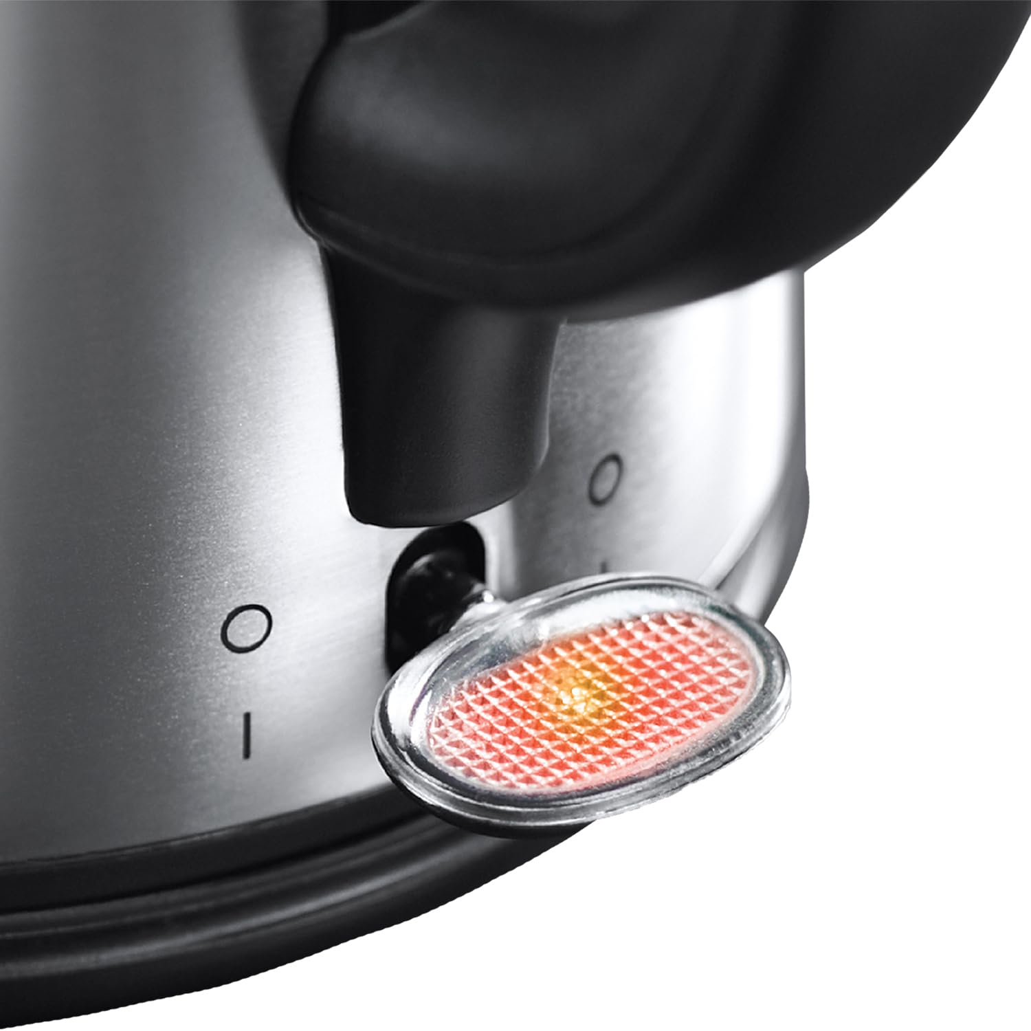 Russell Hobbs Brushed Stainless Steel & Black Electric 1.7L Cordless Kettle (Fast Boil 3KW, Removable Washable Anti-Scale Filter, Push to Open lid, Perfect Pour spout) 20441