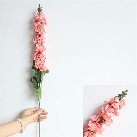 Amazon 造花 ヒヤシンスバイオレットの花シルク造花 春の家の結婚式のホテルの装飾のフェイクの花の花のための長い花の装飾 花束 色 Pink 造花 オンライン通販