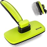 Pecute Cat and Dog Brush Self Cleaning Slicker With Rounded Pins